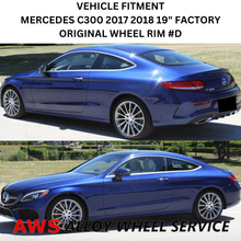 Load image into Gallery viewer, MERCEDES C300 2017 2018 19" FACTORY OEM FRONT AMG WHEEL RIM #D 85518 A2054011300