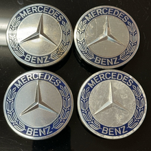 Load image into Gallery viewer, Set of 4 Mercedes-Benz Classic Dark Blue Center Cap 75MM 10c45dc5