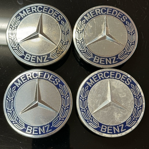 Set of 4 Mercedes-Benz Classic Dark Blue Center Cap 75MM 10c45dc5