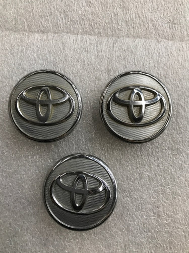 Genuine Factory OEM Toyota Wheel Center Hub Cap Chrome set of 3