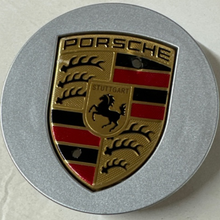 Load image into Gallery viewer, Porsche Center Cap OEM 911 Boxter 955 7l5601149 Pair Colored Crest 06a41e3a