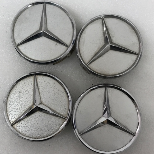 4x for Mercedes-Benz Silver Wheel Center Hub Caps 75mm 7962fcb8