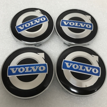 Load image into Gallery viewer, Set of 4  Volvo Iron Mark Alloy Black Wheel Center Cap 0a649f19