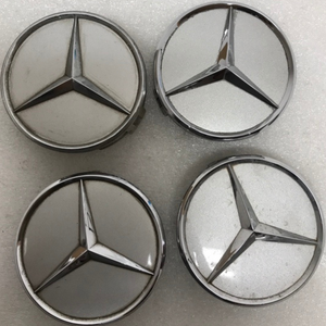 Set of 4 Mercedes-Benz Silver Wheel Center Hub Caps 75mm 7c9f0abf