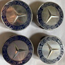 Load image into Gallery viewer, Set of 4 Mercedes-Benz Silver Center Caps A1714000025 086f411c