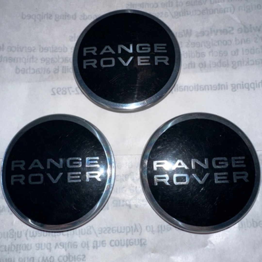 Range Rover Rim Caps Set of 3 Range Rover Wheel Center Caps Glossy Black 63mm 29cb4848 ...