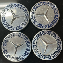 Load image into Gallery viewer, Set of 4 Mercedes-Benz Classic Dark Blue Center Cap 75MM 00e56cd0