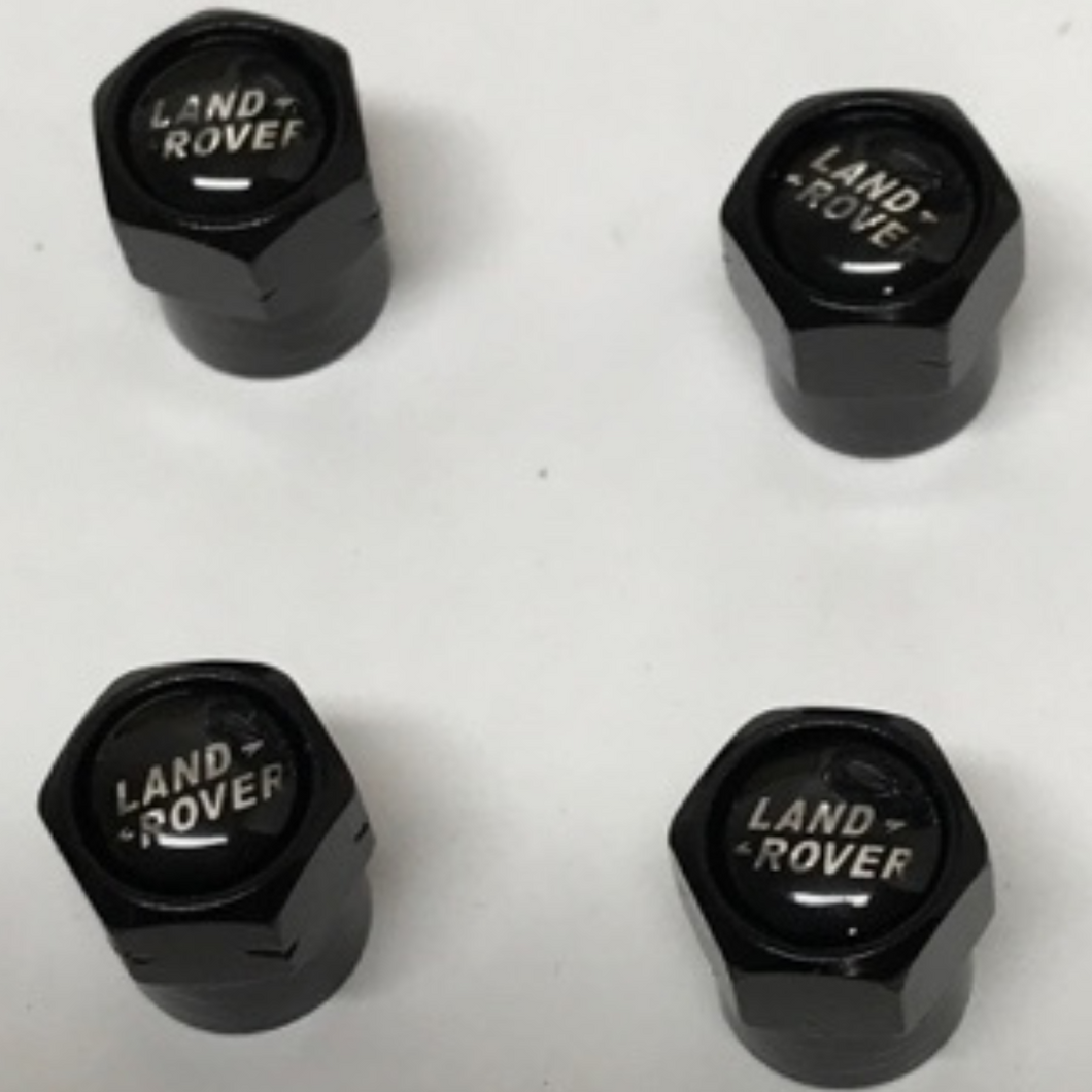 Set of 4 Universal Land rover Black Wheel Stem Air Valve Caps 941258f0