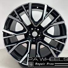 Load image into Gallery viewer, BMW X5 X6 2020 2021 2022 86243 36119502663 OEM wheel rim 22 x 11.5 Rear CNC Black