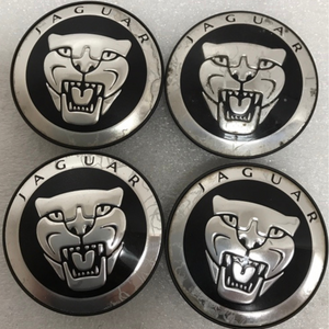 Set of 4 Jaguar Black 59mm Center Cap Cover 8W93-1A096-AB a3126a26