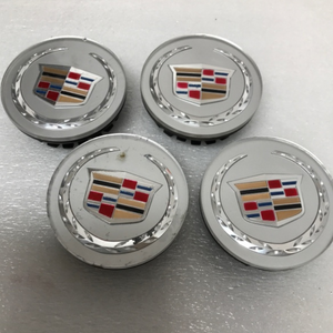 SET OF 4 Cadillac SILVER Center Caps 9597375 a882dc86