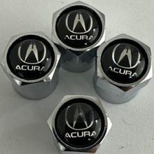 Load image into Gallery viewer, Set of 4 Universal Acura Wheel Stem Air Valve Caps 3f8fc673