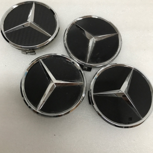 SET OF 4 BLACK Mercedes Benz Center Caps 2204000125 46578b16