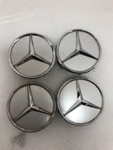 Load image into Gallery viewer, 4x for Mercedes-Benz Silver Wheel Center Hub Caps Emblem Hubcaps Set 75mm