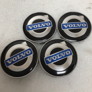 Set of 4 Volvo Iron Mark Alloy Wheel Center Cap Black b2cc2b26