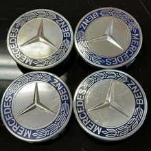 Load image into Gallery viewer, Set of 4 Mercedes-Benz Classic Dark Blue Center Cap 75MM 9a25063c