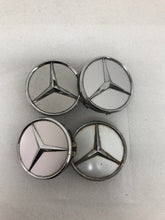 Load image into Gallery viewer, 4x Mercedes-Benz Silver Wheel Center Hub Caps 75mm 7df8ca9a