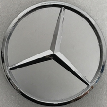 Load image into Gallery viewer, Set of 4 Mercedes-Benz Silver Wheel Center Hub Caps 75mm 89652592