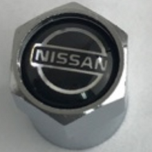 Load image into Gallery viewer, Set of 4 Universal Nissan Silver Wheel Stem Air Valve Caps d72ac3e6