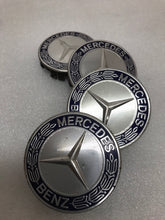 Load image into Gallery viewer, Set of 4 Mercedes 75MM Classic Dark Blue Wheel Center Hub Caps fffa699d