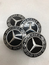 Load image into Gallery viewer, Set of 4 Mercedes-Benz Black Wheel Center Caps 75MM A 171 400 00 25
