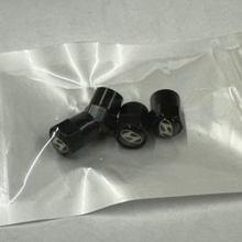 Load image into Gallery viewer, Set of 4 Hyundai Black Wheel Stem Air Valve Caps 8d190d81