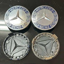 Load image into Gallery viewer, Set of 4 Mercedes-Benz Classic Dark Blue Center Cap 75MM 10c45dc5