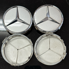 Load image into Gallery viewer, Set of 4 Mercedes-Benz Silver Center Cap 75MM 87ba248b