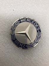 Load image into Gallery viewer, Set of 4 Mercedes 75MM Classic Dark Blue Wheel Center Hub Caps AMG 60d4c4fe