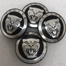 Load image into Gallery viewer, Set of 4 Jaguar Black 59mm Center Cap Cover 8W93-1A096-AB a3126a26