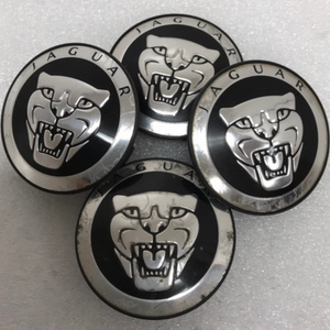 Set of 4 Jaguar Black 59mm Center Cap Cover 8W93-1A096-AB a3126a26