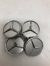 Load image into Gallery viewer, 4x for Mercedes-Benz Silver Wheel Center Hub Caps 75mm 7c9f0abf
