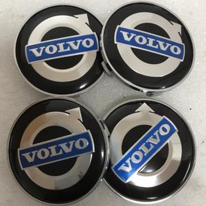 Set of 4 Volvo Iron Mark Alloy Wheel Center Cap Black b2cc2b26