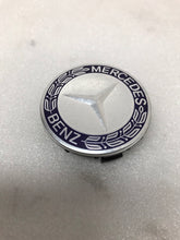 Load image into Gallery viewer, 4PC Mercedes-Benz 75MM Classic Dark Blue Wheel Center Hub Caps AMG Wreath