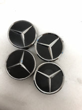 Load image into Gallery viewer, 4x for Mercedes-Benz Matte Black Wheel Center Hub Caps 75mm a026bf70