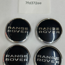 Load image into Gallery viewer, Set of 4 Range Rover Black Wheel Center Cap RRJ000010XXX 63mm 7fd372ee