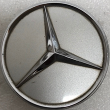 Load image into Gallery viewer, Set of 4 Mercedes-Benz Silver Wheel Center Hub Caps 75mm 7c9f0abf