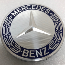 Load image into Gallery viewer, Mercedes 75MM Classic Dark Blue Wheel Center Hub Cap aa16a14b