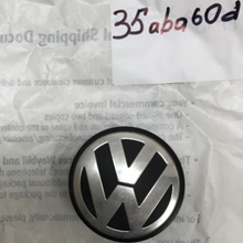 Load image into Gallery viewer, Volkswagen OEM Wheel Center Cap Chrome &amp; Black Golf Jetta Passat 35aba60d