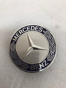 4PC Mercedes 75MM Classic Dark Blue Wheel Center Hub Caps AMG Wreath bf0f05d6