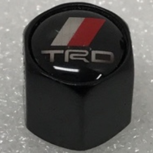 Set of 4 TRD Racing Development Tire Valve Stem Caps With Key 7a2e573b