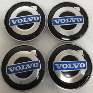 Set of 4 Volvo Iron Mark Alloy Wheel Center Cap Black b2cc2b26