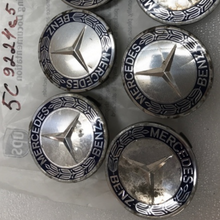 Load image into Gallery viewer, Set of 4 75mm Mercedes Benz Center Hub Caps Emblem Logo Dark Blue 5c9224c5