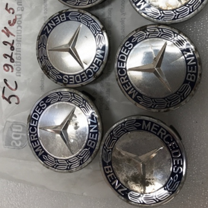 Set of 4 75mm Mercedes Benz Center Hub Caps Emblem Logo Dark Blue 5c9224c5