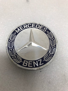 4PC Mercedes 75MM Classic Dark Blue Wheel Center Hub Caps AMG Wreath df57ccf3
