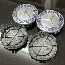 Load image into Gallery viewer, Set of 4 Mercedes-Benz Dark Blue Center Cap 75MM b62a7e4c