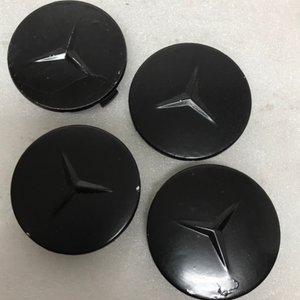 Set of 4 Mercedes 75MM Center Hub Caps AMG Black A1714000025 fad24def