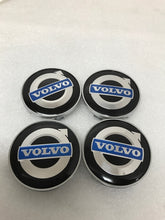 Load image into Gallery viewer, Set of 4 GENUINE OEM Volvo 30666913 Iron Mark Alloy Wheel Center Cap Black