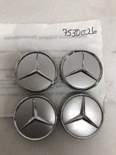 Load image into Gallery viewer, 4x for Mercedes-Benz Silver Wheel Center Hub Caps Emblem Hubcaps Set 75mm