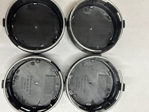 MERCEDES 0004000900 BLACK CENTER CAP BLACK & CHROME 75 mm